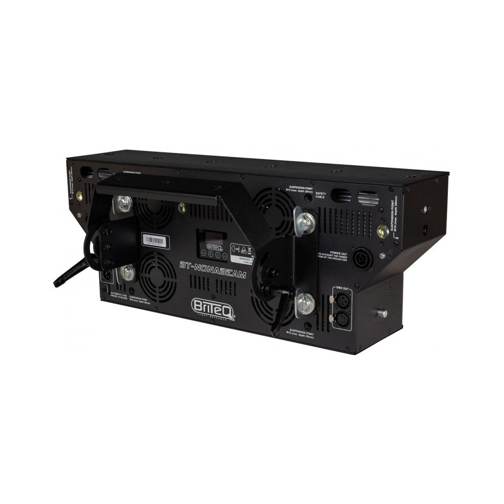 Briteq Powerful 9x60W WW/CW beam, RGB glow effects