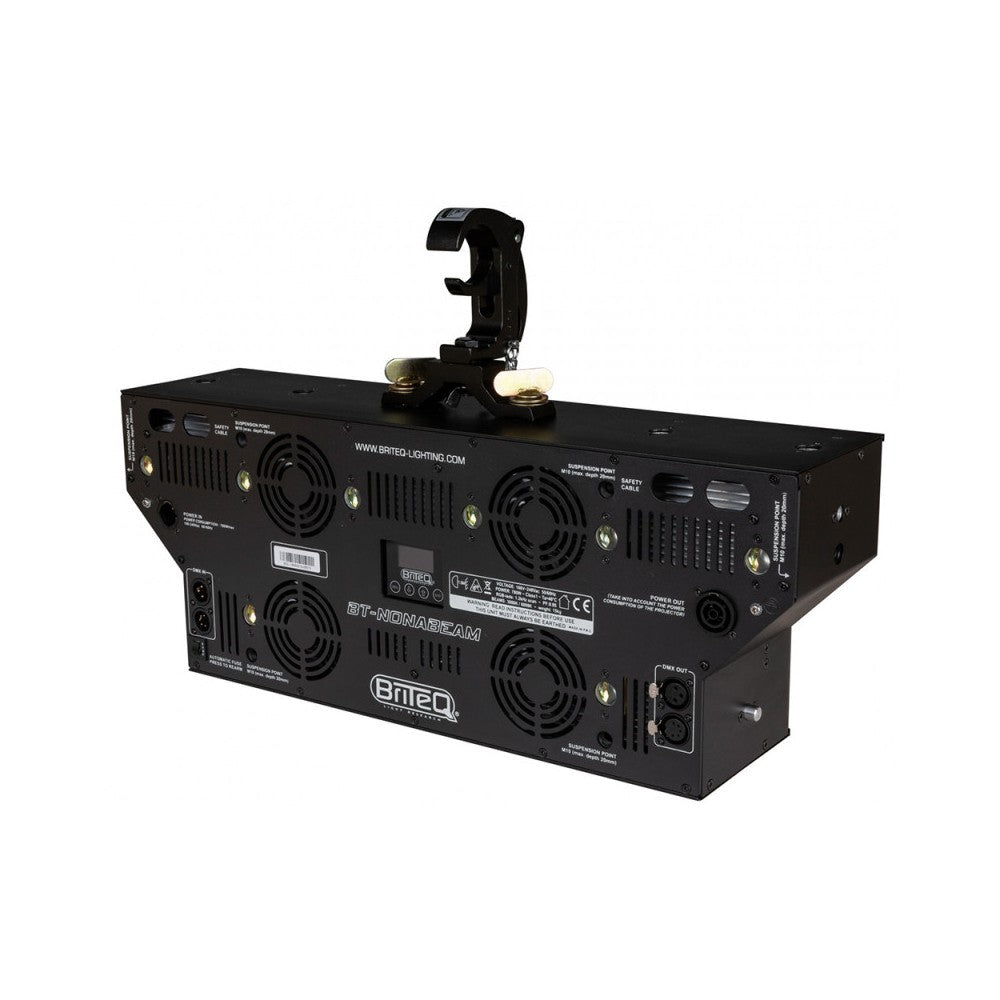 Briteq Powerful 9x60W WW/CW beam, RGB glow effects