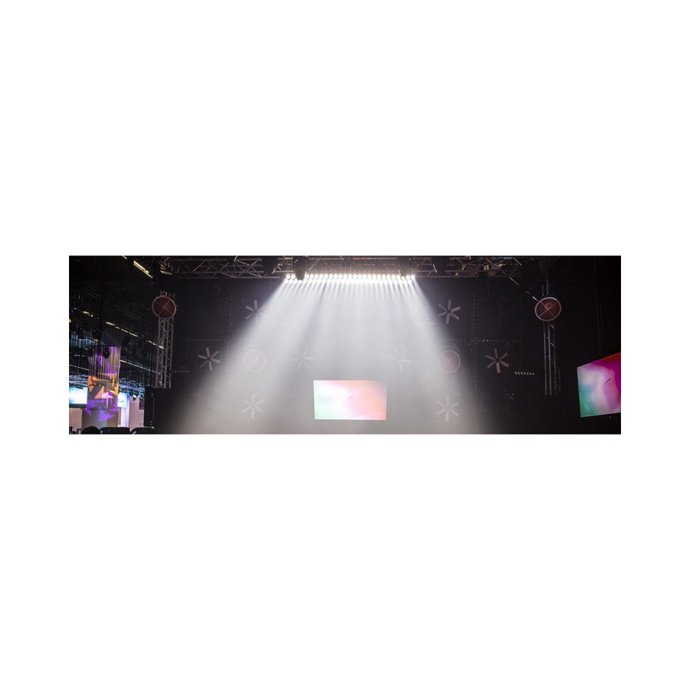 Briteq Powerful 9x60W WW/CW beam, RGB glow effects