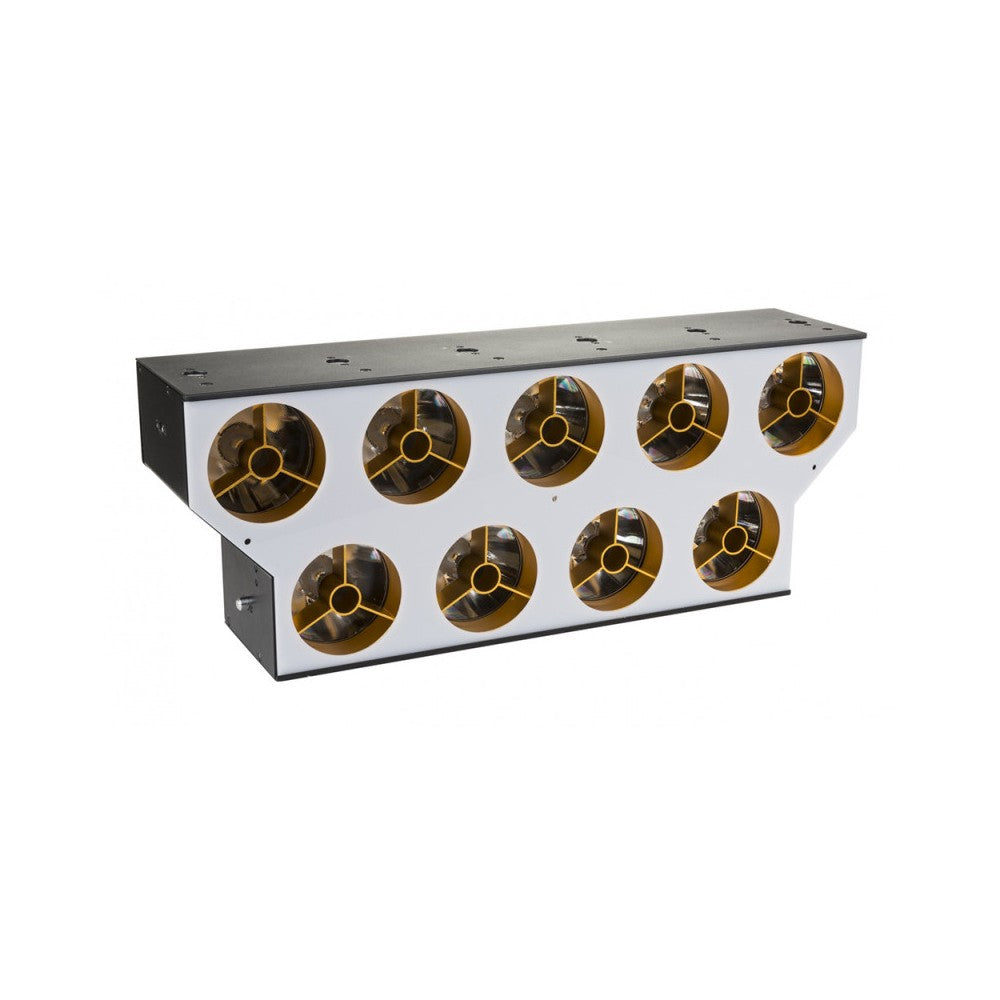 Briteq Powerful 9x60W WW/CW beam, RGB glow effects