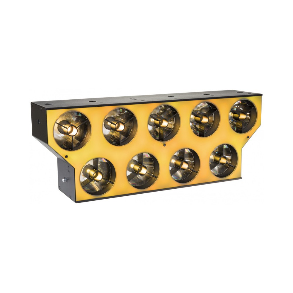 Briteq Powerful 9x60W WW/CW beam, RGB glow effects
