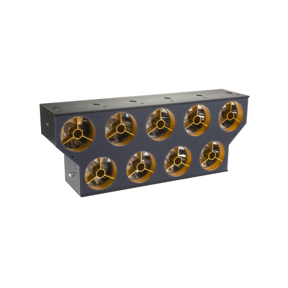 Briteq Powerful 9x60W WW/CW beam, RGB glow effects