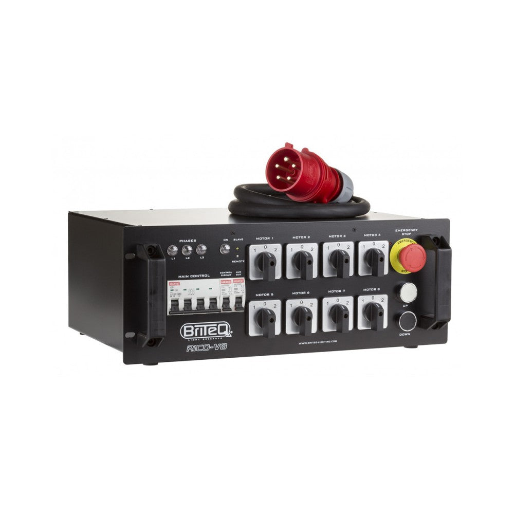 Briteq 8CH Chain Hoist Motor Controller with separate UP/DOWN and master/slave linking