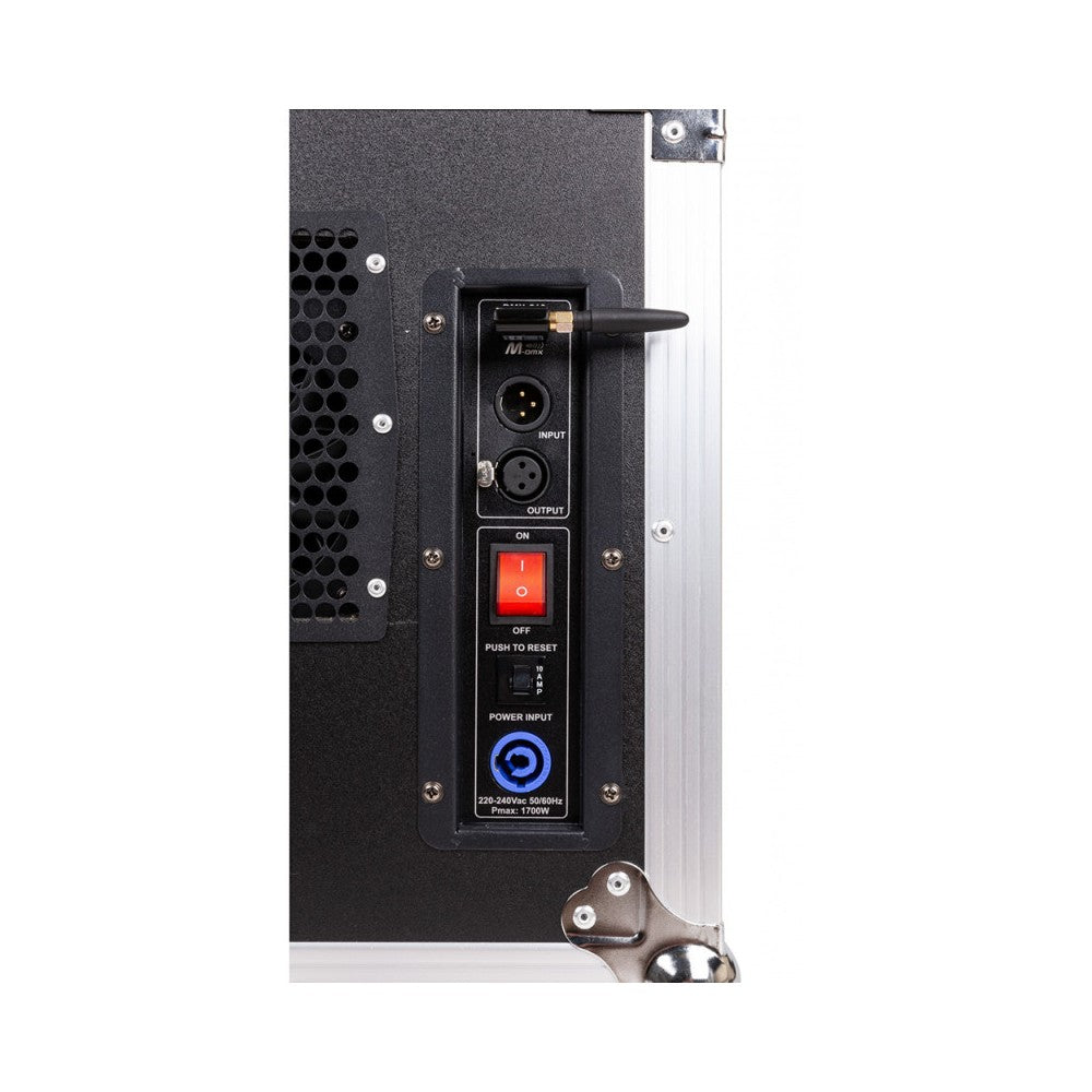 Briteq BT-H2FOG II Macchina del Fumo Basso con Flight Case