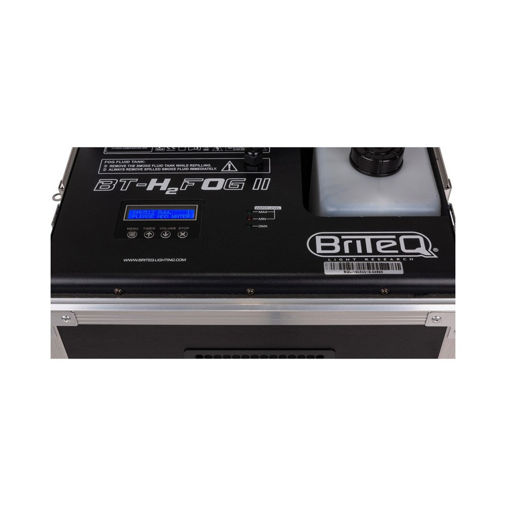 Briteq BT-H2FOG II Macchina del Fumo Basso con Flight Case