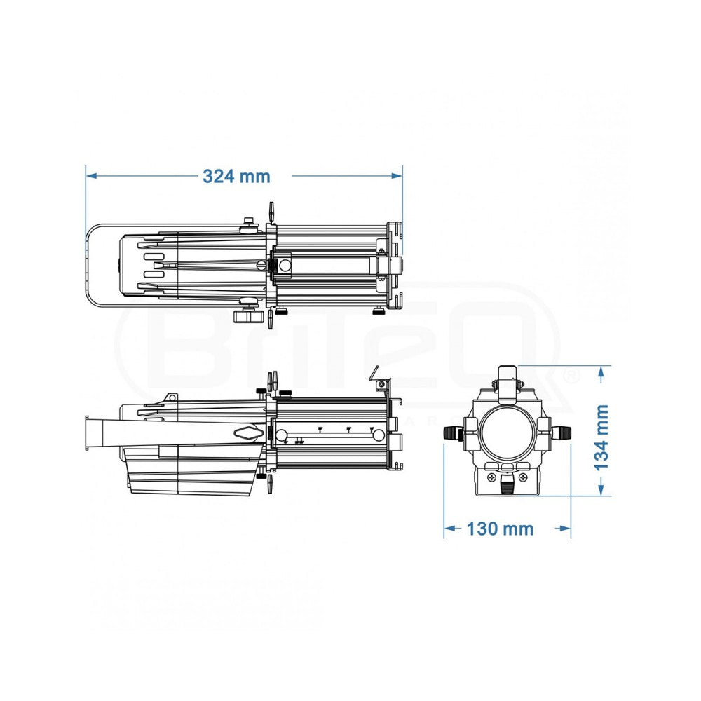 Briteq Compact LED Profile 40W 3200K COB (CRI-90)
