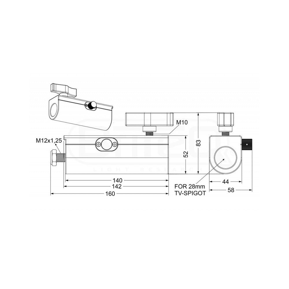 Receptor Briteq TV Spigot