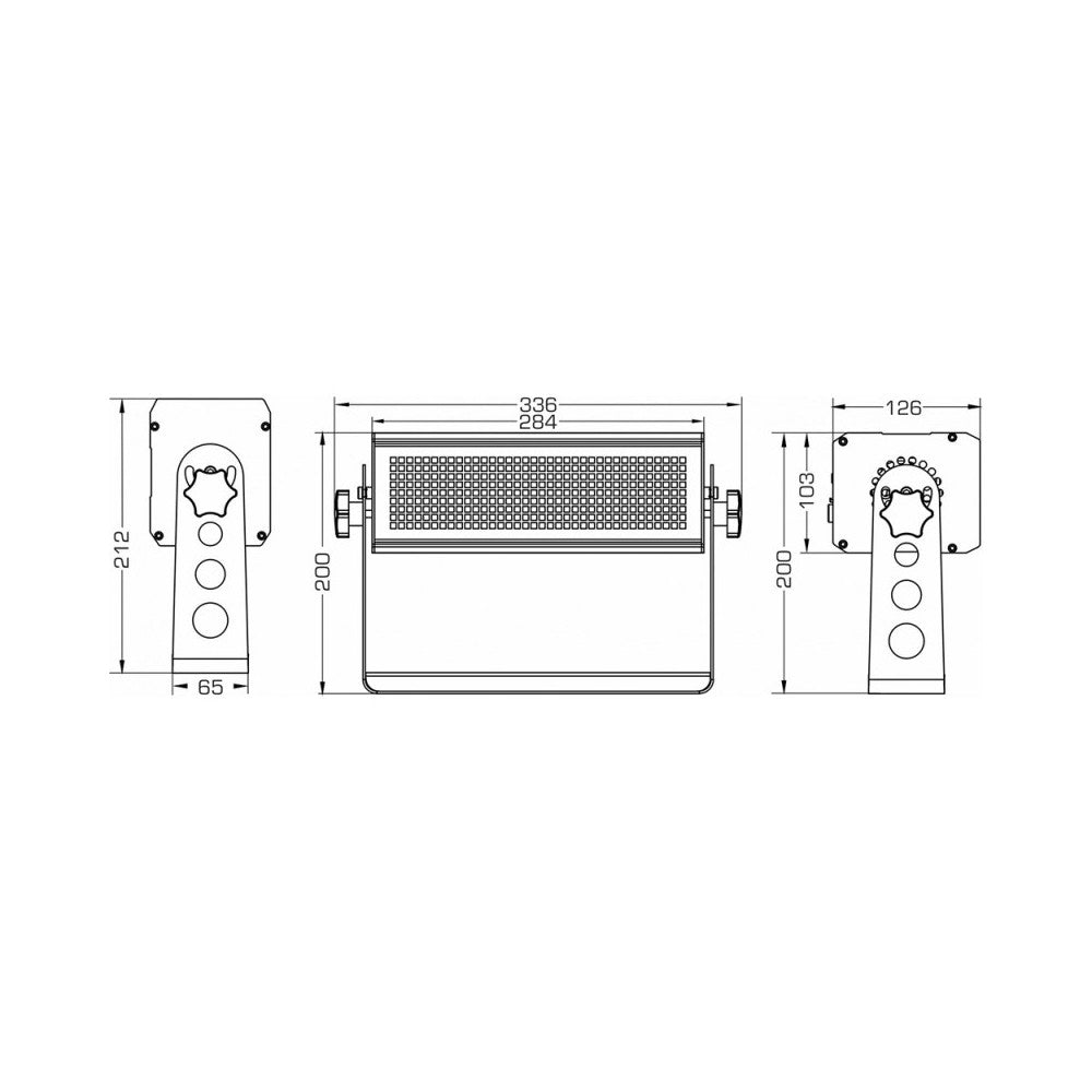 Briteq Compact LED DMX Strobe with 9 segments