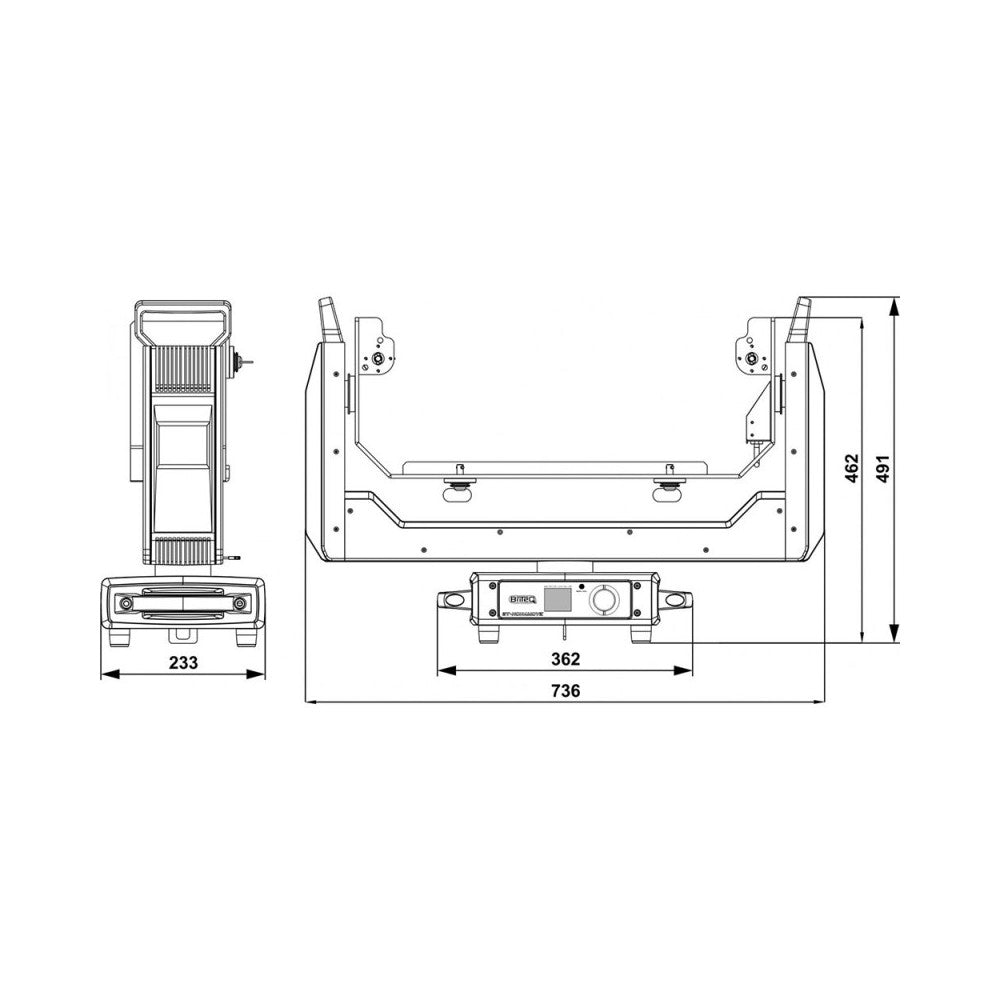 Briteq DMX-controlled yoke for BT-NONABEAM
