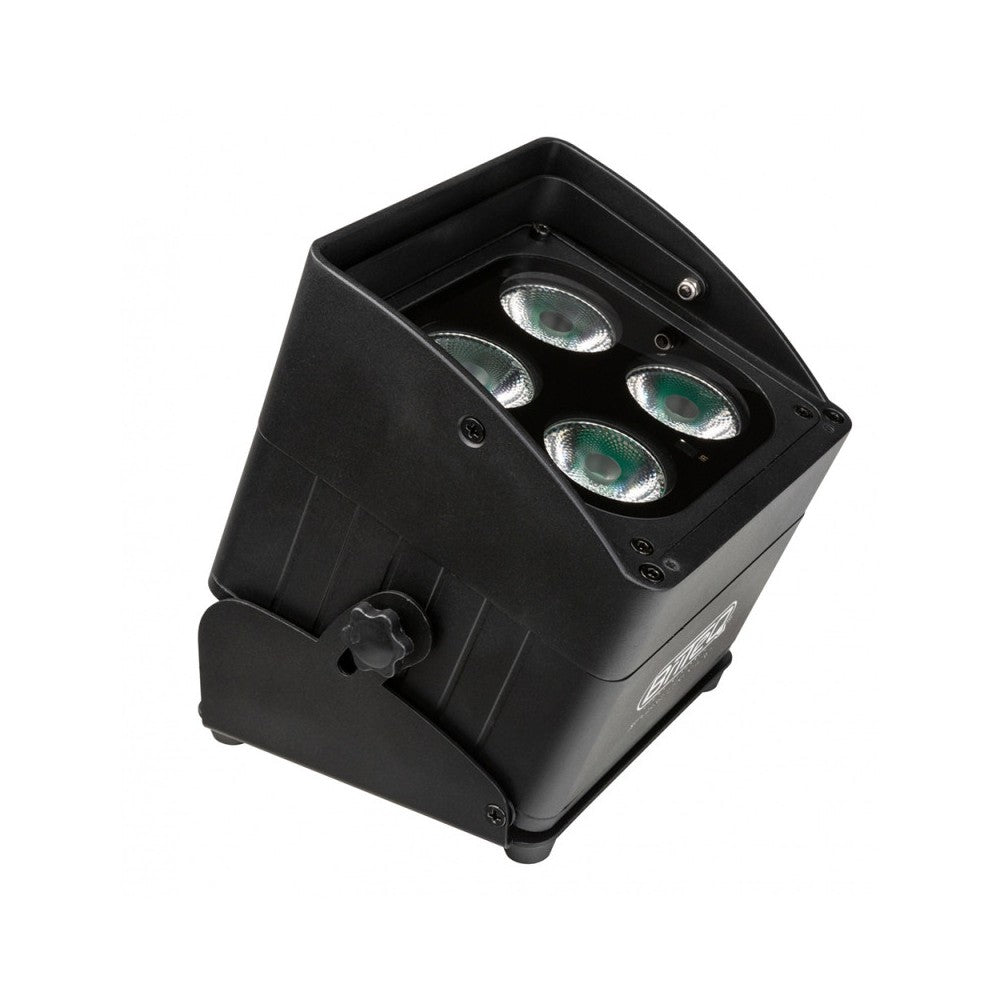 Briteq BT-AKKULITE IP MINI Battery Powered Spotlight with 4 x 5-in-1 RGBWA IP65 LEDs