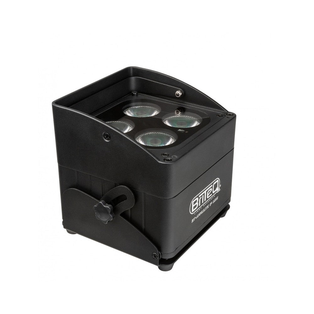 Briteq BT-AKKULITE IP MINI Battery Powered Spotlight with 4 x 5-in-1 RGBWA IP65 LEDs