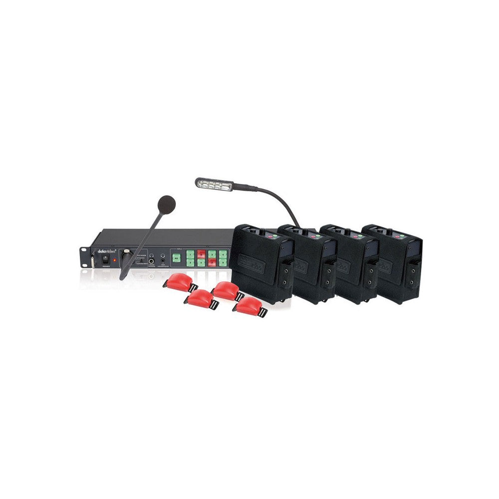 Datavideo 8 channels intercom, 200 m range, tally A &amp; B, built-in speaker