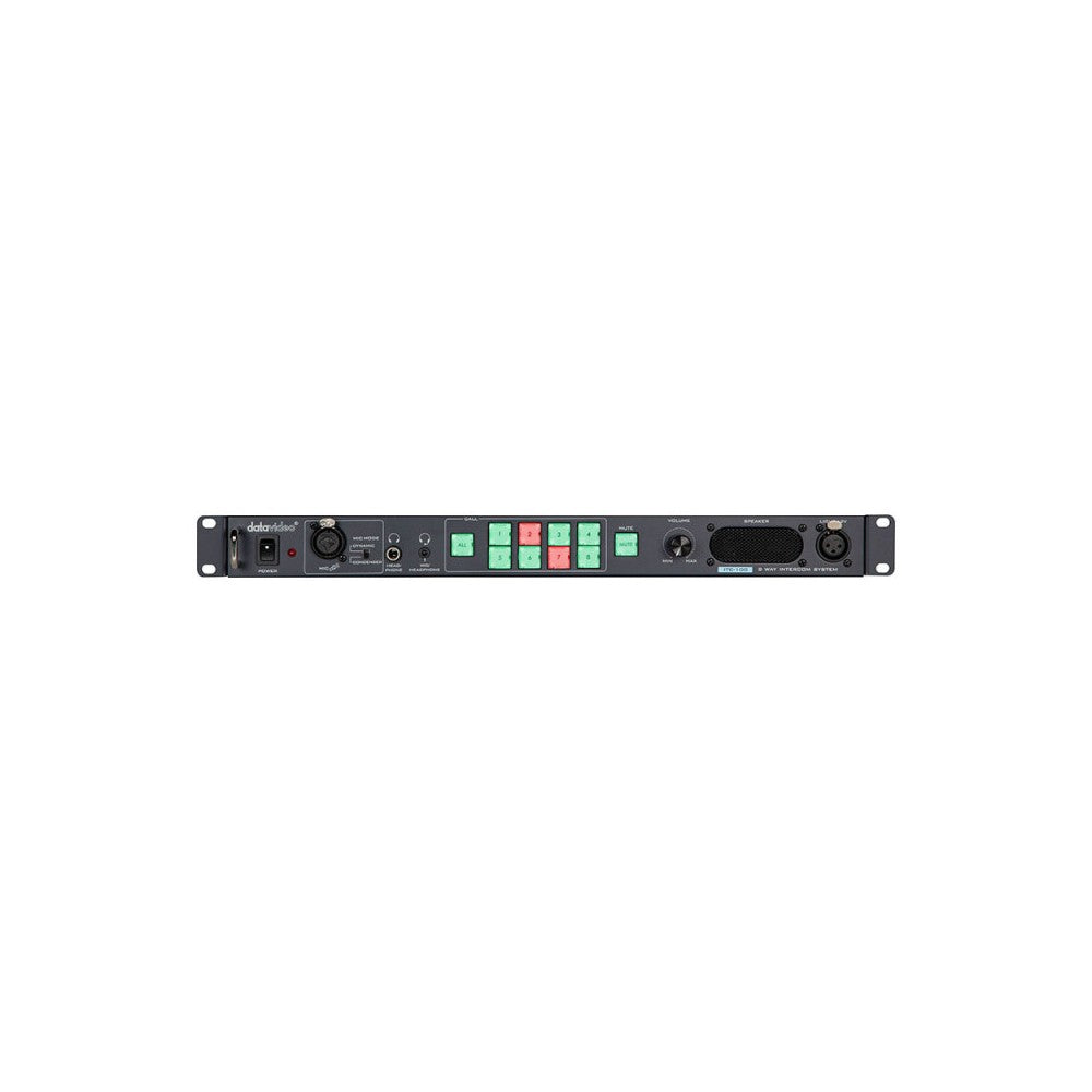 Datavideo 8 channels intercom, 200 m range, tally A &amp; B, built-in speaker