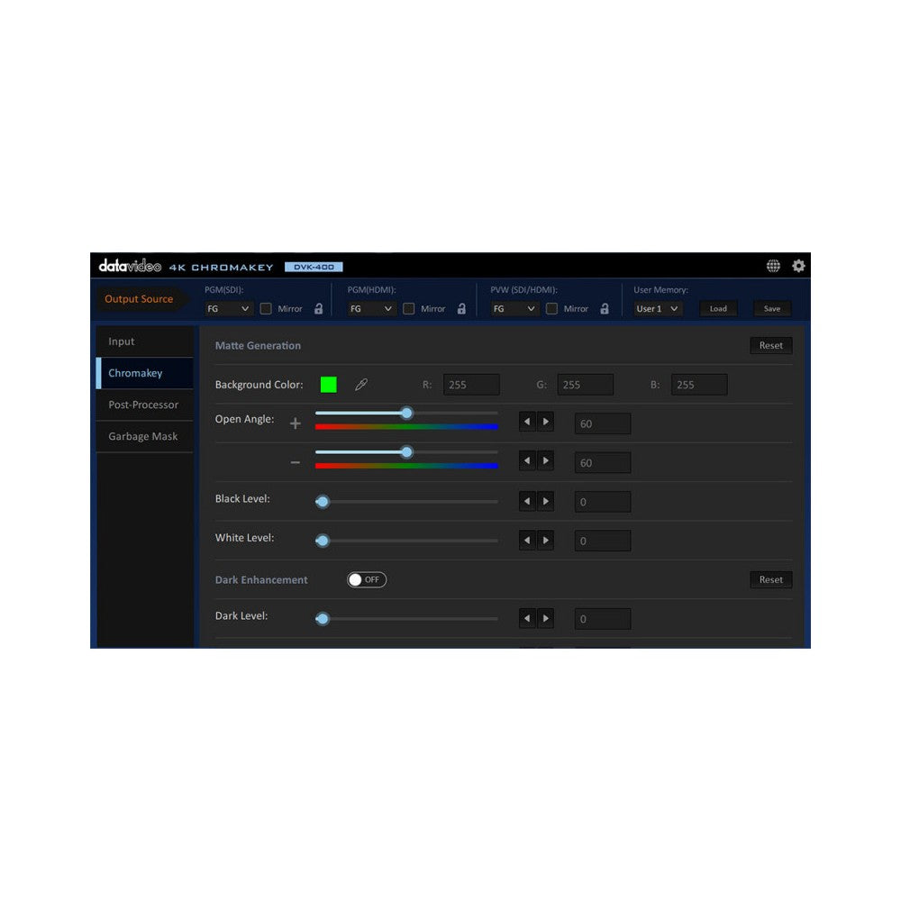 Datavideo  4K Real-time chromakeyer