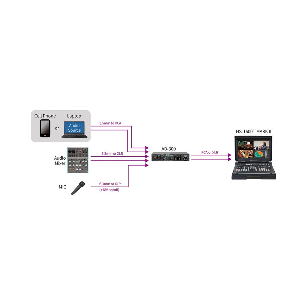 Datavideo Audio multi-processor with delay function
