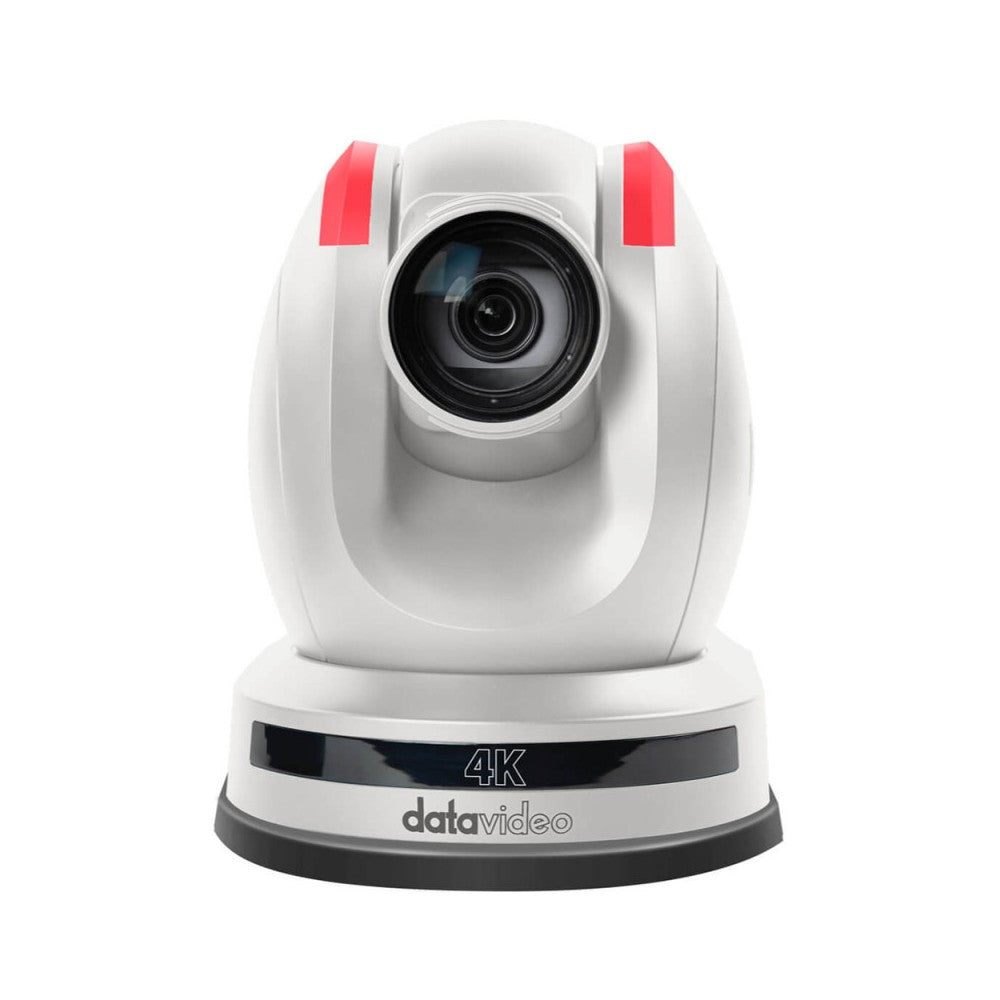 Datavideo UHD PTZ Camera with Auto Tracking, HDBaseT, White