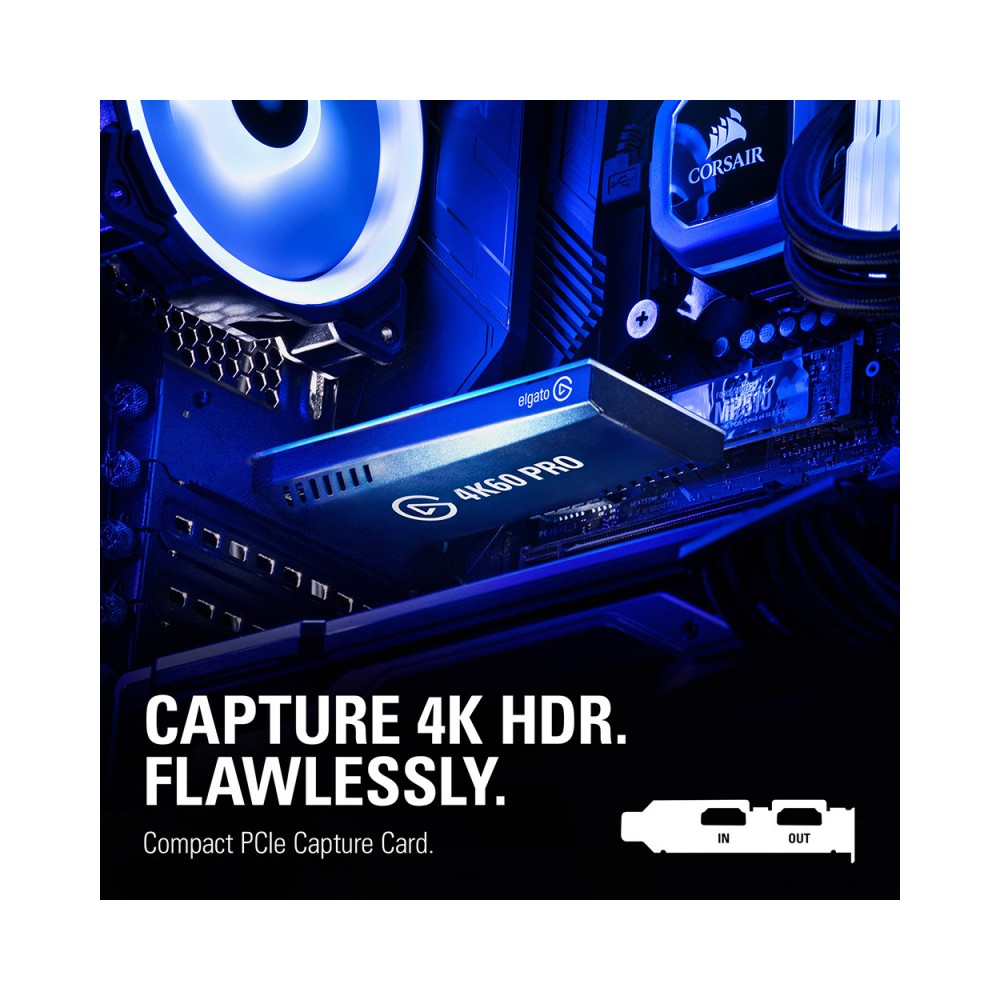 Solución de captura de Elgato compatible con una resolución 4K nítida a 60 fps e imágenes HDR10 vibrantes