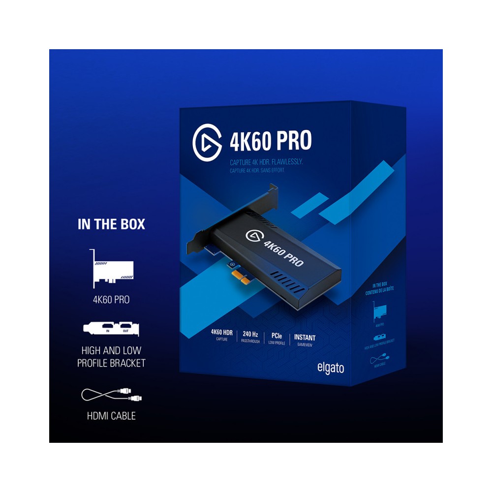 Solución de captura de Elgato compatible con una resolución 4K nítida a 60 fps e imágenes HDR10 vibrantes