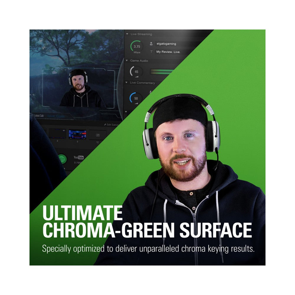 Elgato Green Screen Pannello Roll-up Chroma Key 148 x 180cm