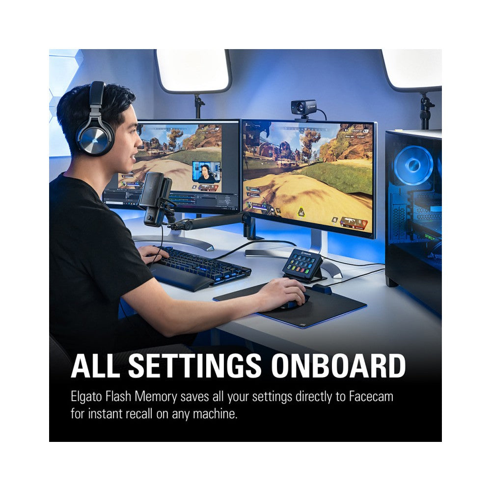 Elgato Premium 1080p60 webcam with professional optics