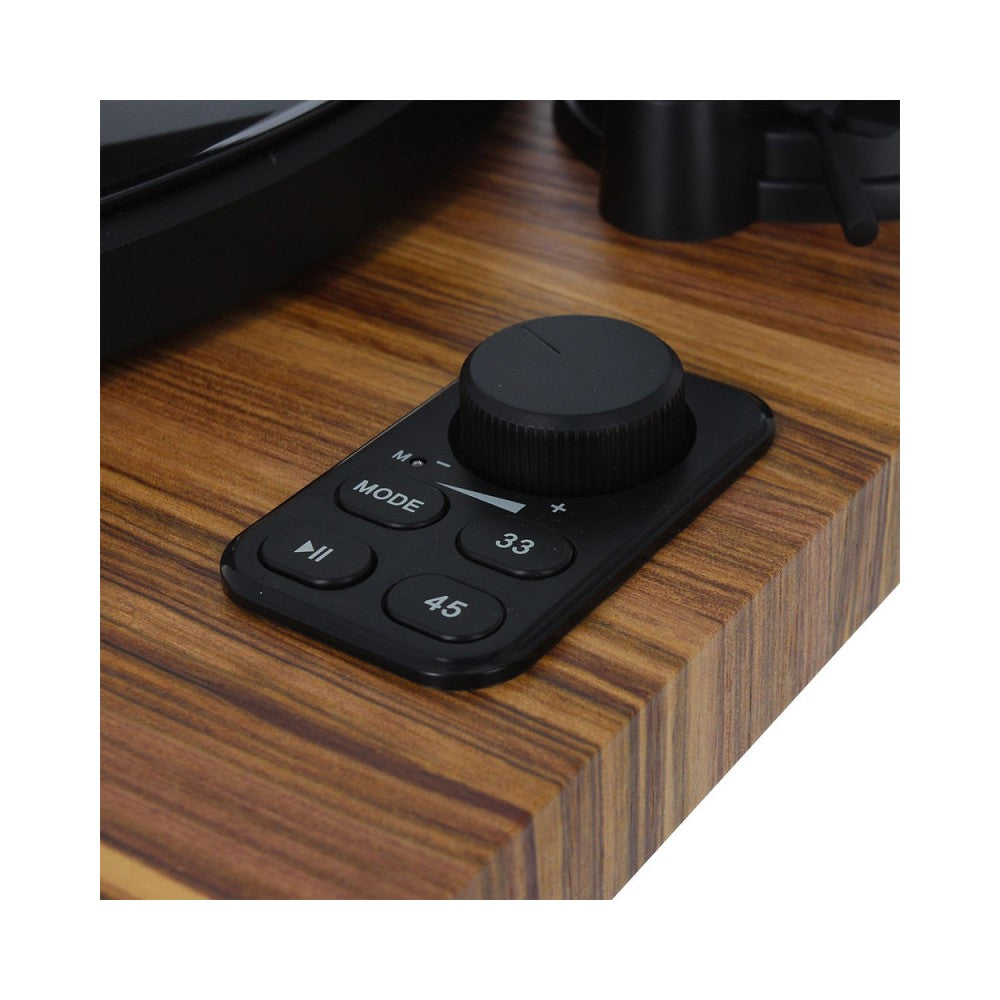 Enova Hifi Speakers + USB/Bluetooth Hi-Fi turntable with Ortofon OM 5E - wood finish