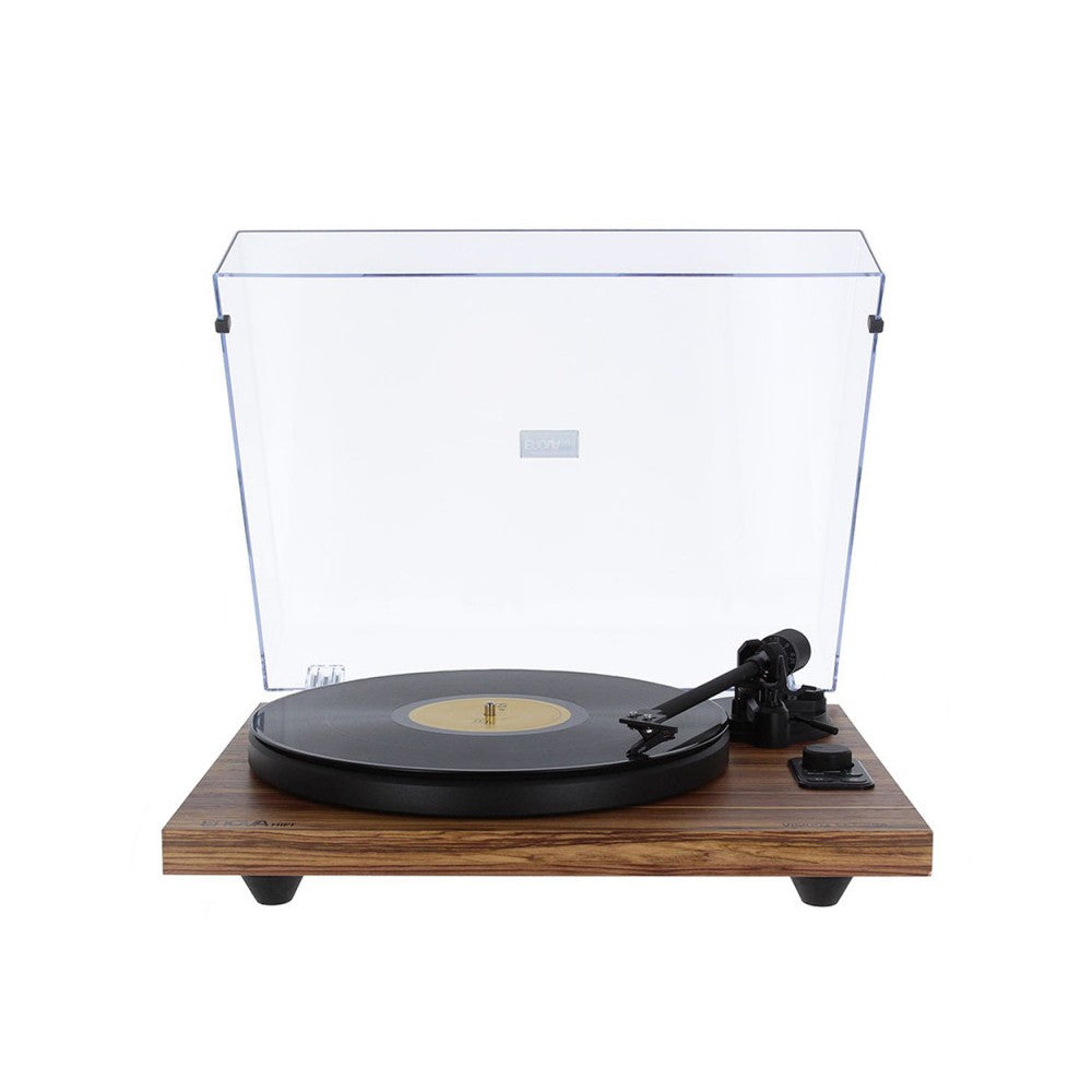 Enova Hifi Speakers + USB/Bluetooth Hi-Fi turntable with Ortofon OM 5E - wood finish