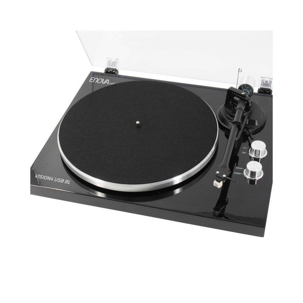 Enova Hifi USB/Bluetooth Hi-Fi Vinyl Turntable - Black Finish