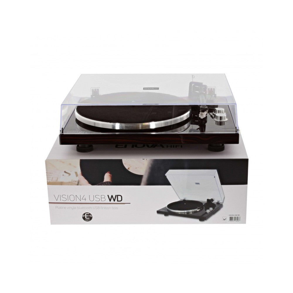 Enova Hifi USB/Bluetooth Hi-Fi vinyl turntable - wood finish