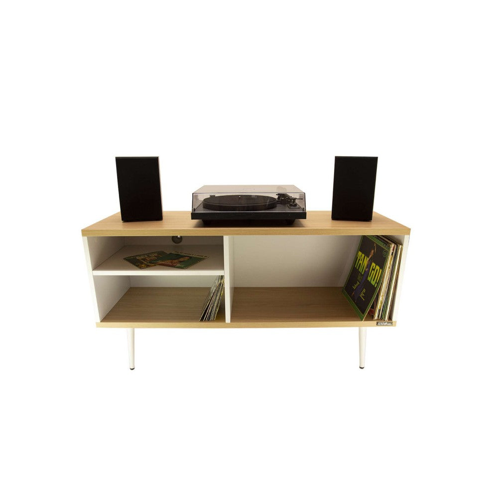 Enova Hifi Vinyl Hi-Fi storage furniture with various spaces dedicated to turntable and vinyls