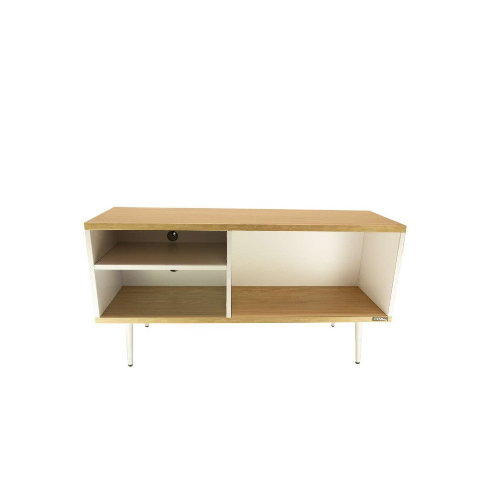 Mueble Hi-Fi Enova Hifi Vinyl con varios espacios dedicados a tocadiscos y vinilos