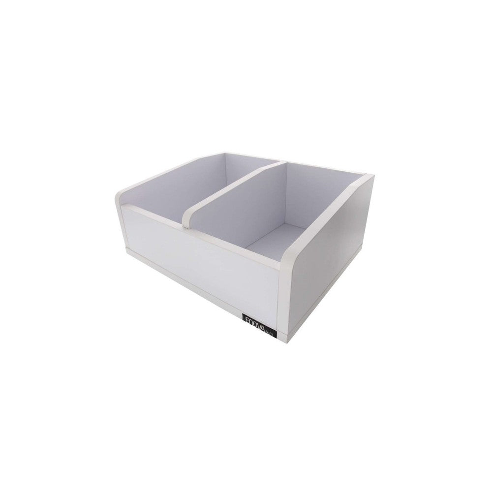 Mueble Enova Hifi blanco para vinilos de 45 rpm