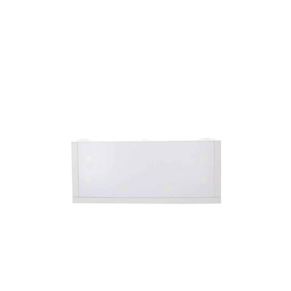 Mueble Enova Hifi blanco para vinilos de 45 rpm