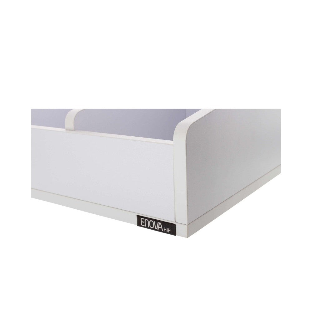 Mueble Enova Hifi blanco para vinilos de 45 rpm