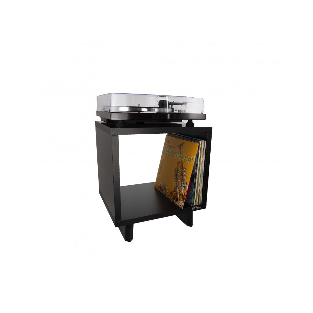 Enova Hifi Black Hi-Fi furniture for a turntable and more than a hundred vinyls