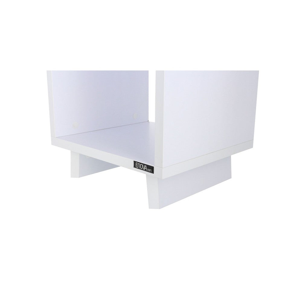 Enova Hifi White Hi-Fi furniture for turntable and more than a hundred vinyls