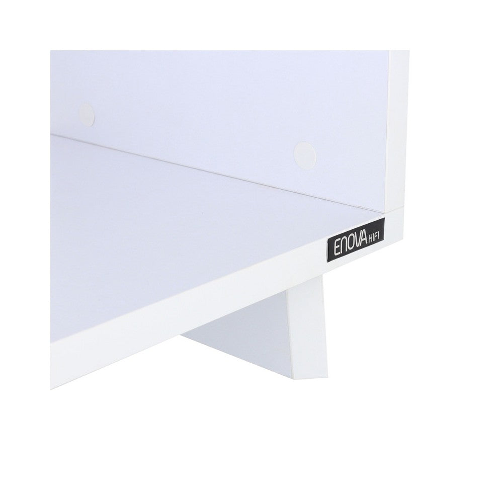 Enova Hifi White Hi-Fi furniture for turntable and more than a hundred vinyls