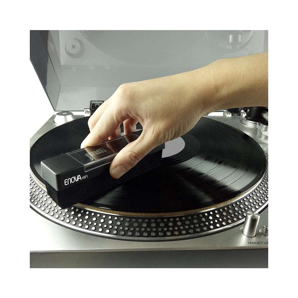 Cepillo de limpieza Enova Hifi Velvet para discos de vinilo, elimina fácilmente el polvo, la suciedad y las partículas finas