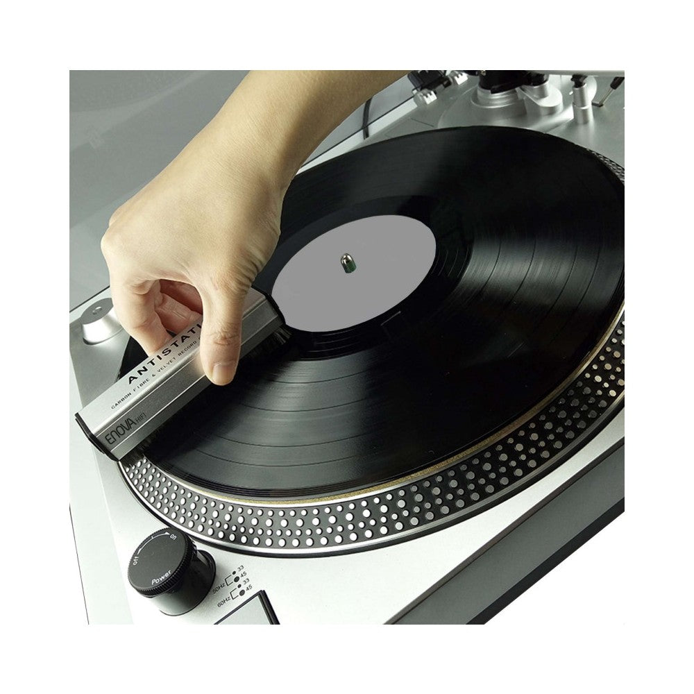 Enova BVA_20 Spazzola per la pulizia del vinile 2 in 1