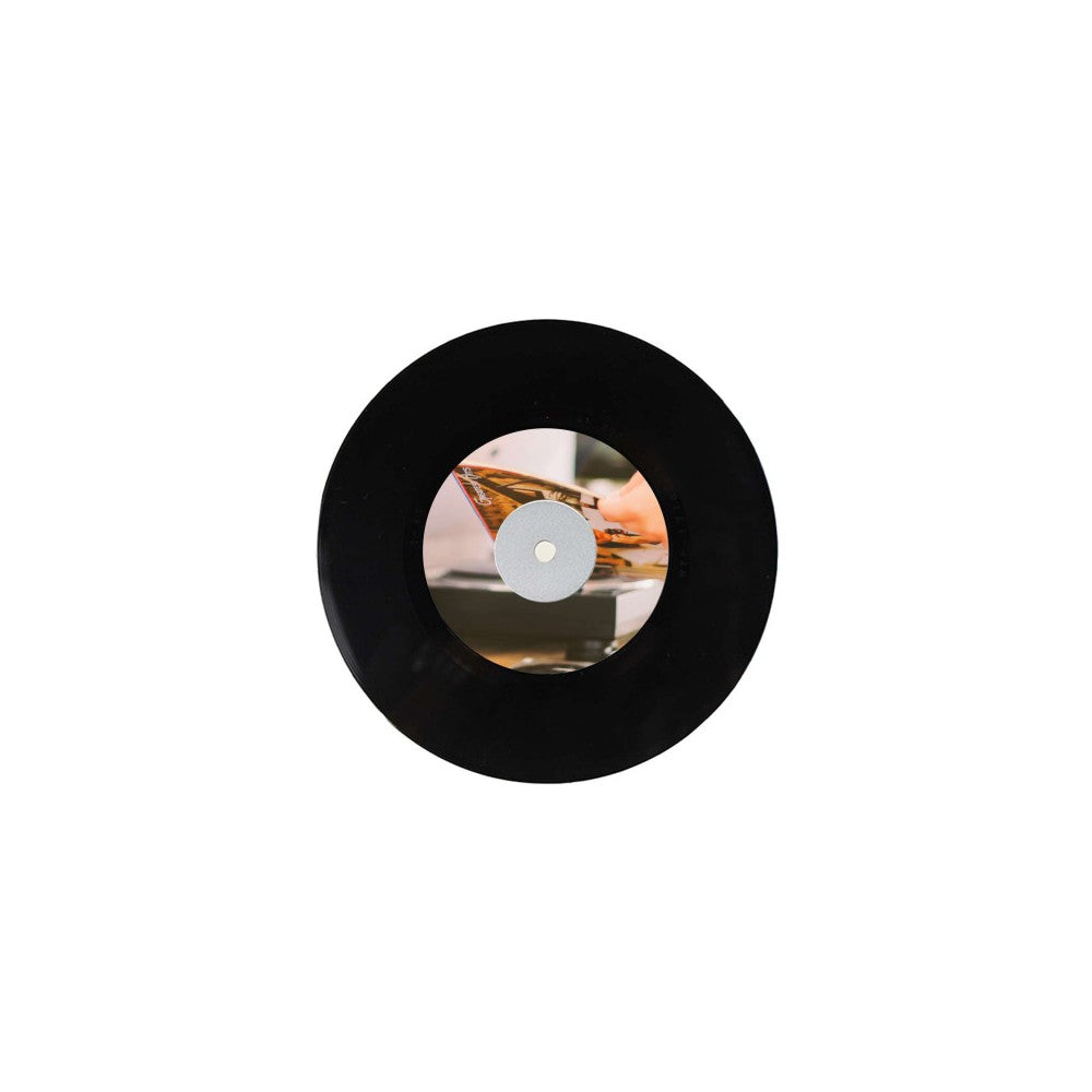 Dispositivo centrador de aluminio Enova Hifi 45 rpm para tocadiscos