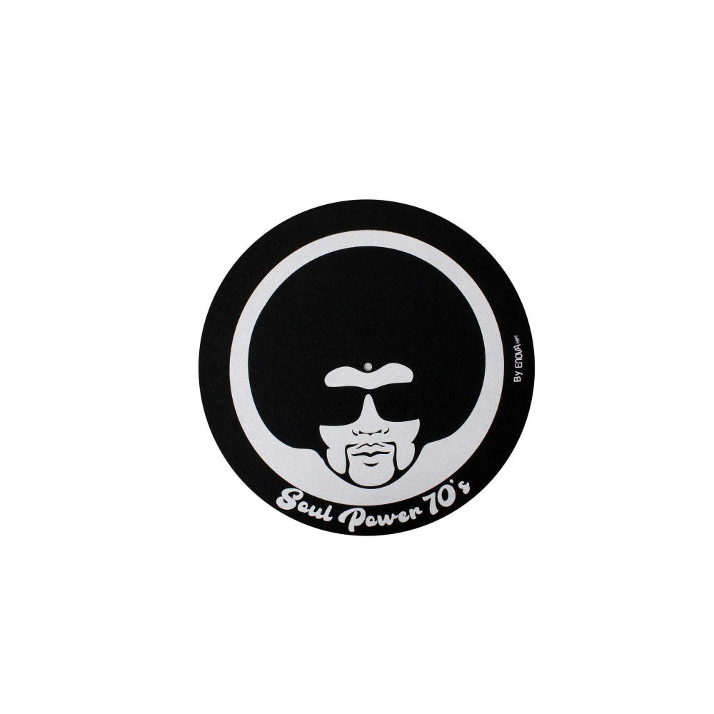 Enova Hifi Felt for turntables, 70'S look with an Afro man cut design