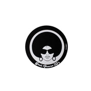 Enova Hifi Felt for turntables, 70'S look with an Afro woman cut design