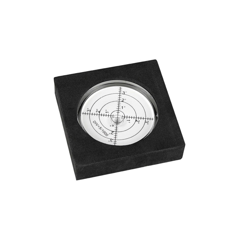 Enova Hifi Turntable bubble spirit designed to check if the turntable is level and adjust it if necessary