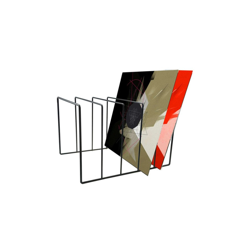 Enova Hifi Steel vinyl storage, a metal support to hold vinyls and store them easily