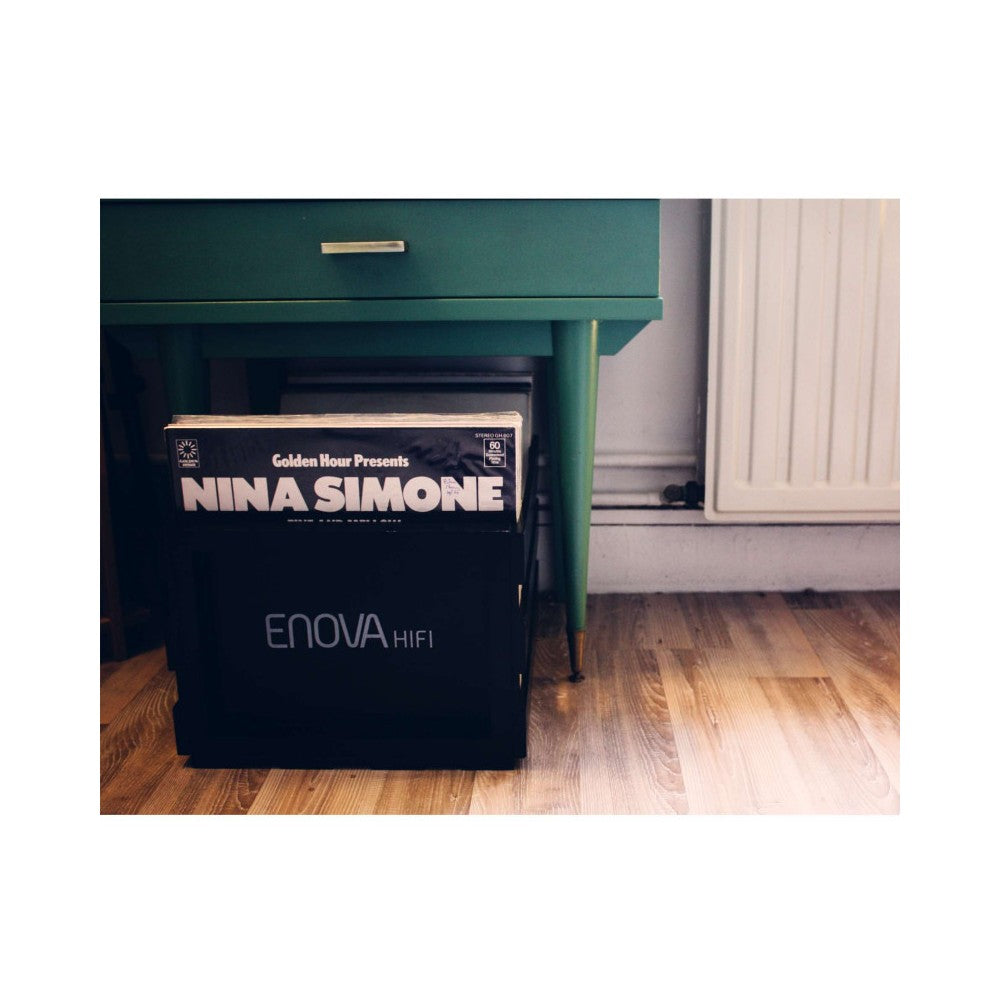 Enova Hifi 120 LP storage box - black finish