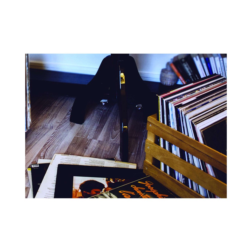 Enova Hifi 120 LP storage box - wood finish