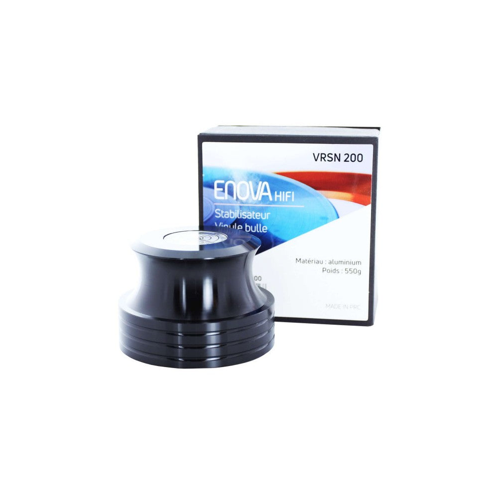 Enova Hifi Vinyl record stabiliser with spirit level