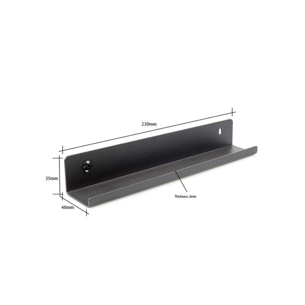 Soporte de pared Enova Hifi negro para vinilos