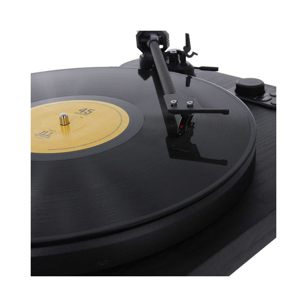 Enova Hifi Speakers + USB/Bluetooth Hi-Fi turntable with Ortofon OM 5E - black finish