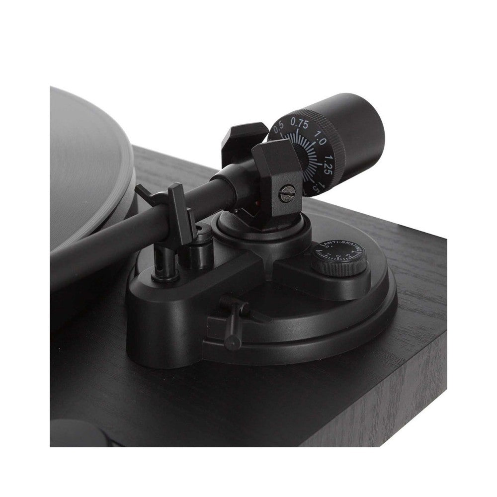 Enova Hifi Speakers + USB/Bluetooth Hi-Fi turntable with Ortofon OM 5E - black finish