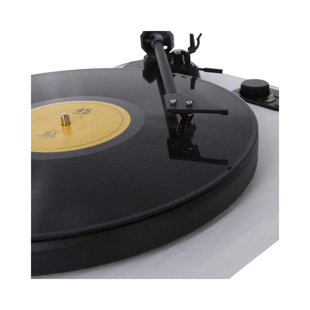 Altavoces de alta fidelidad Enova + tocadiscos de alta fidelidad USB/Bluetooth con Ortofon OM 5E - acabado blanco